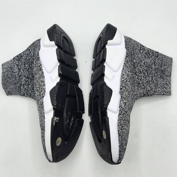 Luxury Trendy Speed Trainer Black Cristal Stretch -Knit Sneakers Size 36. - Picture 3 of 16